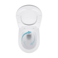 Унітаз підвісний Qtap Jay білий глянцевий QT07335177W з сидінням Soft-close