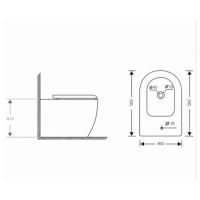 Біде підлогове Qtap Jay білий глянцевий QT07443375W
