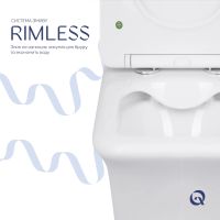 Унітаз підлоговий Qtap Kalao білий глянцевий QT08221213AW з бачком і сидінням Soft-close