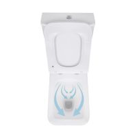 Унітаз підлоговий Qtap Kalao білий глянцевий QT08221213AW з бачком і сидінням Soft-close