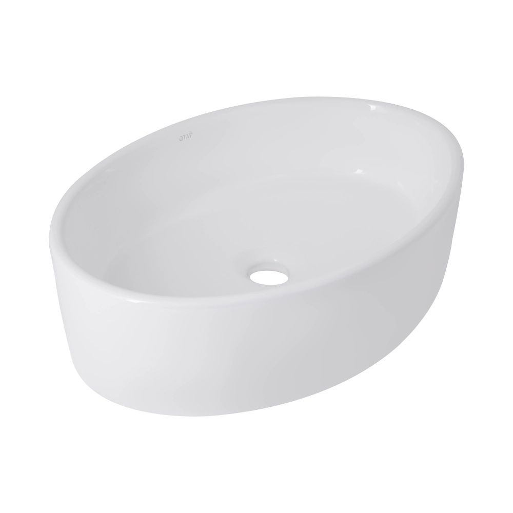 Раковина накладна Qtap Kolibri 50 см білий глянцевий QT10116065W