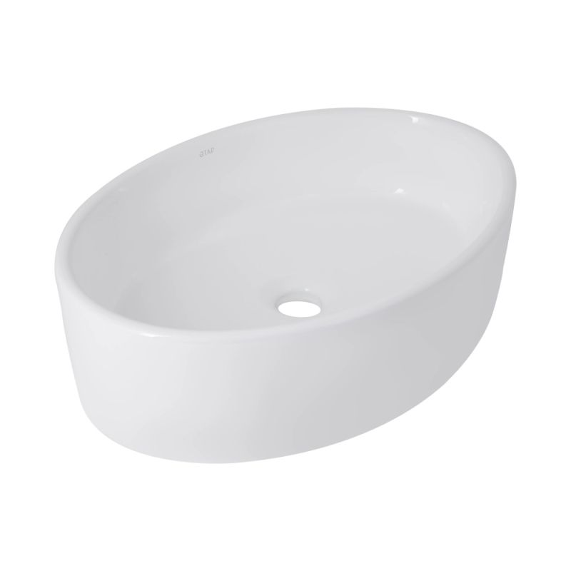 Раковина накладная Qtap Kolibri 50 см белый глянцевый QT10116065W