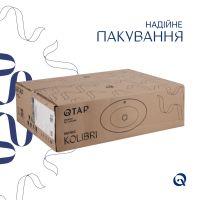 Раковина накладна Qtap Kolibri 50 см білий глянцевий QT10116065W