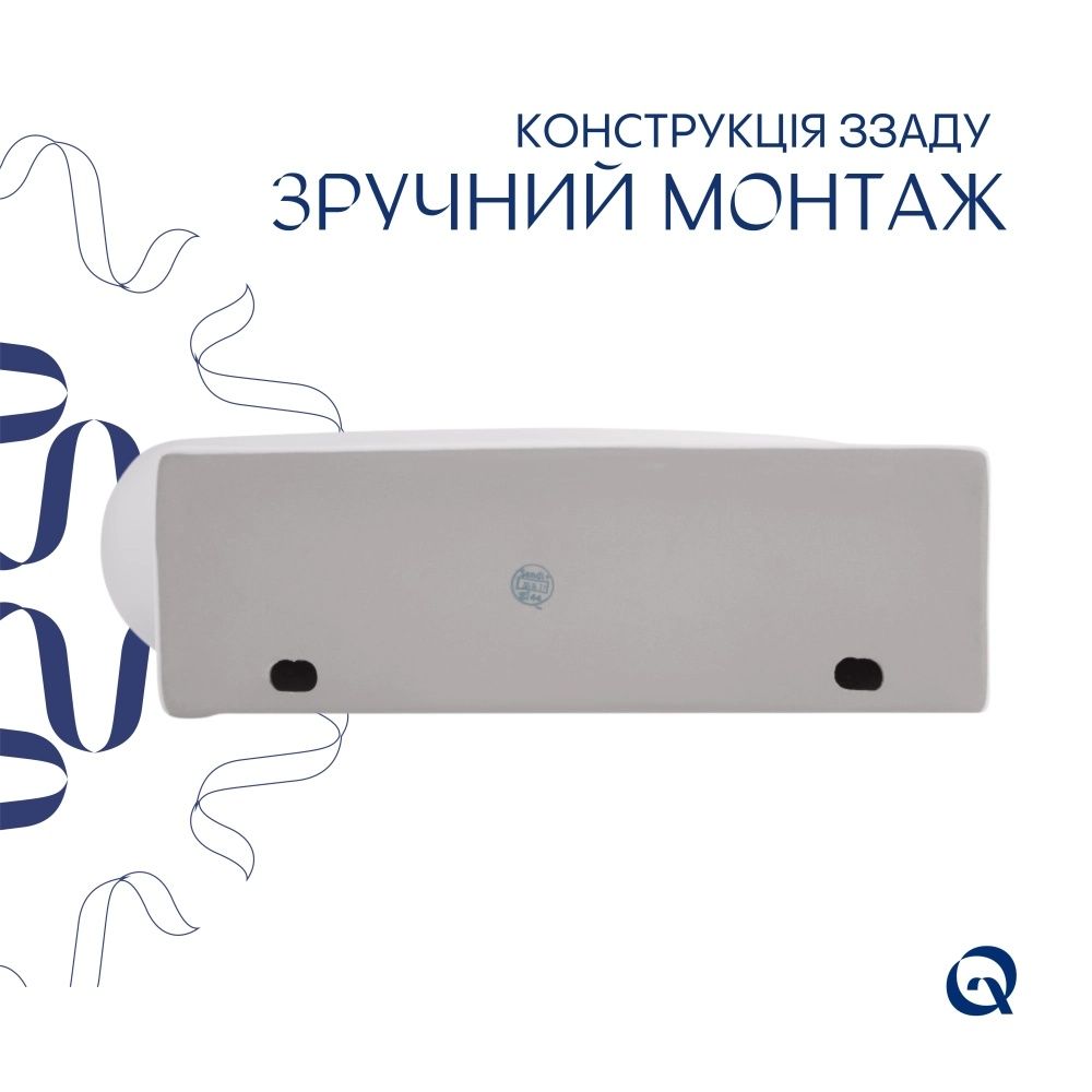 Раковина підвісна Qtap Leo 43 см білий глянцевий QT11111008LW