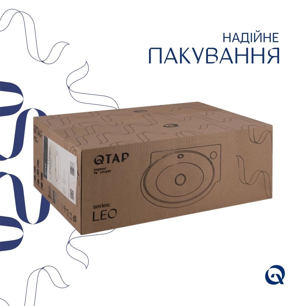 Раковина підвісна Qtap Leo 43 см білий глянцевий QT11111008RW