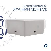 Раковина підвісна Qtap Leo 38 см білий глянцевий QT11115010WN