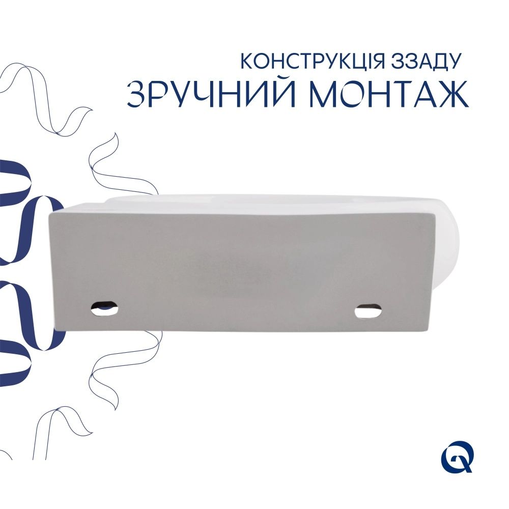 Раковина підвісна Qtap Leo 43 см білий глянцевий QT11115011RWN47333