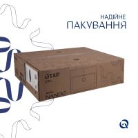 Раковина підвісна Qtap Nando 50 см чорний матовий QT12116146AMB