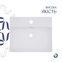 Раковина підвісна Qtap Nando 50 см білий глянцевий QT12116146AW