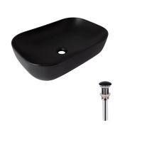 Раковина накладна Qtap Robin 60 см чорний матовий QT132143PMBMBN47296