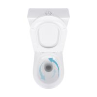 Унітаз підлоговий Qtap Robin білий глянцевий QT13226083AW з бачком і сидінням Soft-close