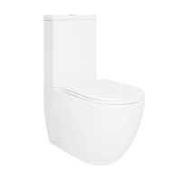 Унітаз підлоговий Qtap Robin білий глянцевий QT13226089AW з бачком і сидінням Soft-close
