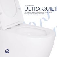 Унітаз підвісний Qtap Robin білий глянцевий QT13332381AW з сидінням Soft-close