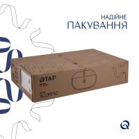 Раковина накладна Qtap Scorpio 60 см білий глянцевий QT14112203WN47315