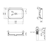 Раковина накладна Qtap Scorpio 55 см чорний матовий QT14112243MBN47298