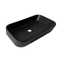 Раковина накладна Qtap Scorpio 55 см чорний матовий QT14112243MBN