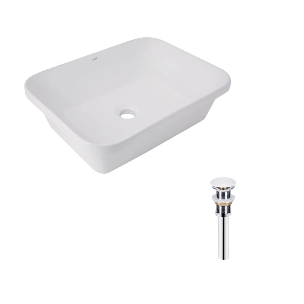 Раковина врізна Qtap Scorpio 51 см білий глянцевий QT1411K490WN47290