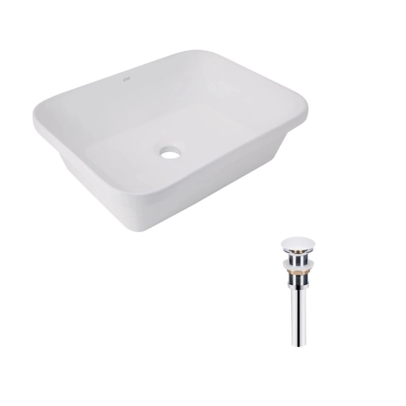 Раковина врізна Qtap Scorpio 51 см білий глянцевий QT1411K490WN47290