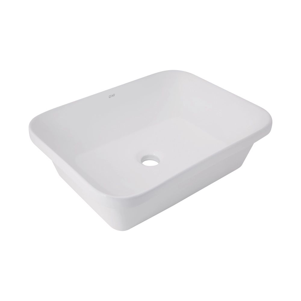Раковина врізна Qtap Scorpio 51 см білий глянцевий QT1411K490WN