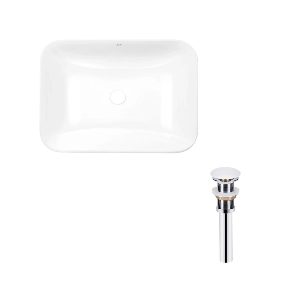 Раковина врізна Qtap Scorpio 61.5 см білий глянцевий QT1411K491WN47291