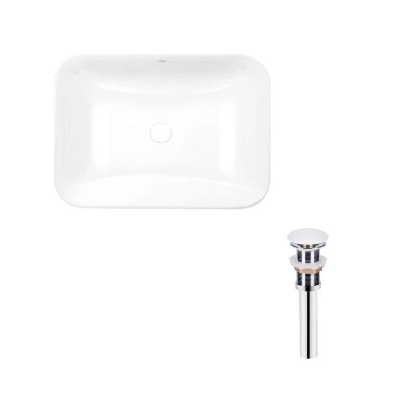Раковина врізна Qtap Scorpio 61.5 см білий глянцевий QT1411K491WN47291