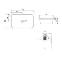 Раковина врізна Qtap Scorpio 61.5 см білий глянцевий QT1411K491WN47291
