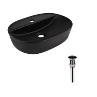 Раковина накладна Qtap Scorpio 50 см чорний матовий QT142202MBMBN47312