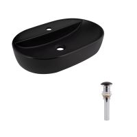 Раковина накладна Qtap Scorpio 60 см чорний матовий QT142203MBMBN48469