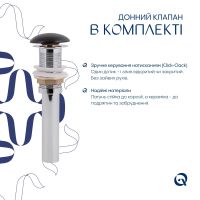 Раковина накладна Qtap Scorpio 60 см чорний матовий QT142203MBMBN48469