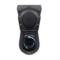 Унітаз підлоговий Qtap Scorpio чорний матовий QT14226088AMB з бачком і сидінням Soft-close
