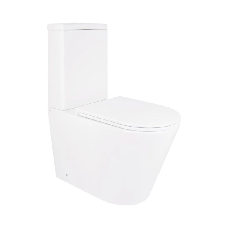 Унітаз підлоговий Qtap Scorpio білий глянцевий QT14226088AW з бачком і сидінням Soft-close