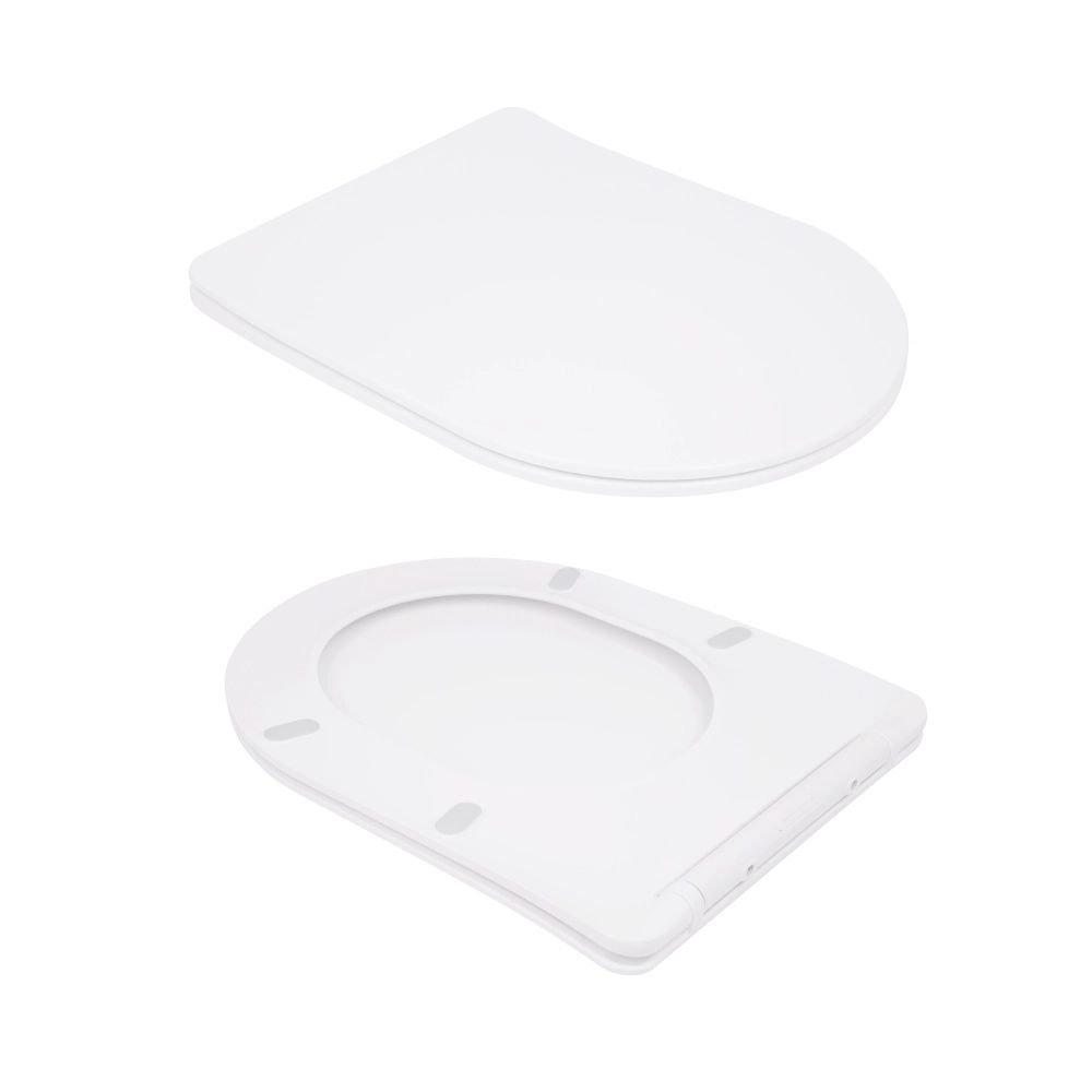 Унітаз підлоговий Qtap Scorpio білий глянцевий QT14226088AW з бачком і сидінням Soft-close