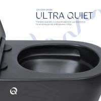 Унітаз підвісний Qtap Scorpio чорний матовий QT14332380AMB з сидінням Soft-close