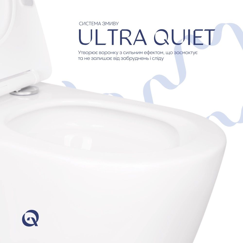 Унітаз підвісний Qtap Scorpio білий глянцевий QT14332380ASW з сидінням Soft-close