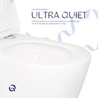 Унітаз підвісний Qtap Scorpio білий глянцевий QT14332380ASW з сидінням Soft-close