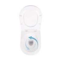 Унітаз підвісний Qtap Scorpio білий глянцевий QT14332380ASW з сидінням Soft-close