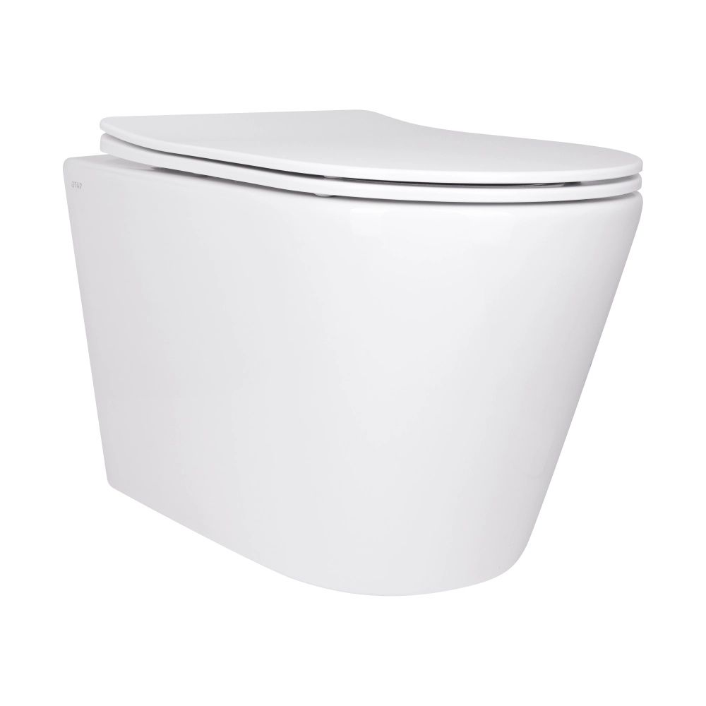 Унітаз підвісний Qtap Scorpio білий глянцевий QT14332380AW з сидінням Soft-close