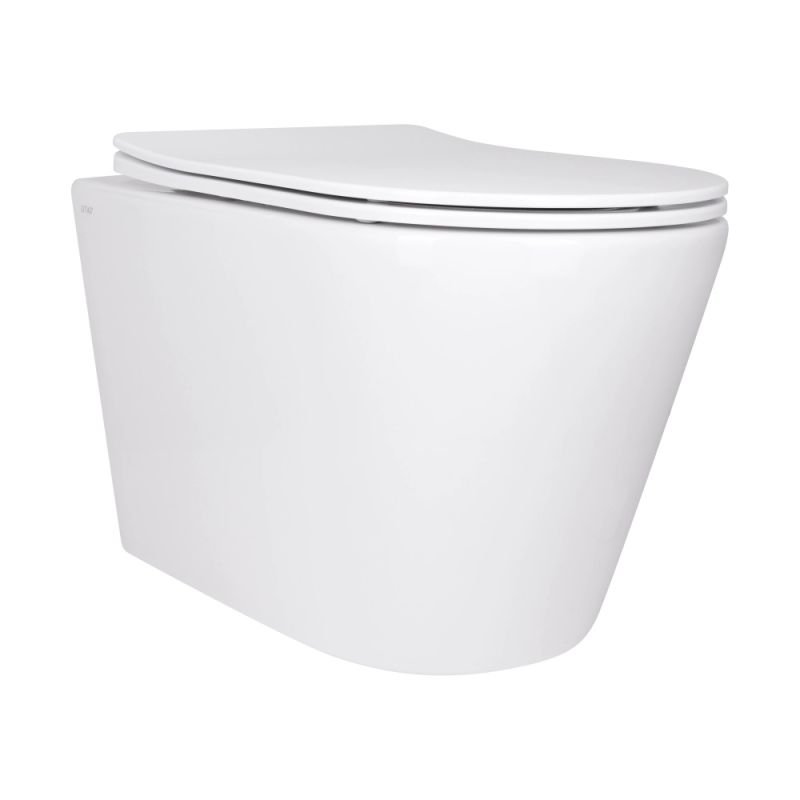 Унітаз підвісний Qtap Scorpio білий глянцевий QT14332380AW з сидінням Soft-close
