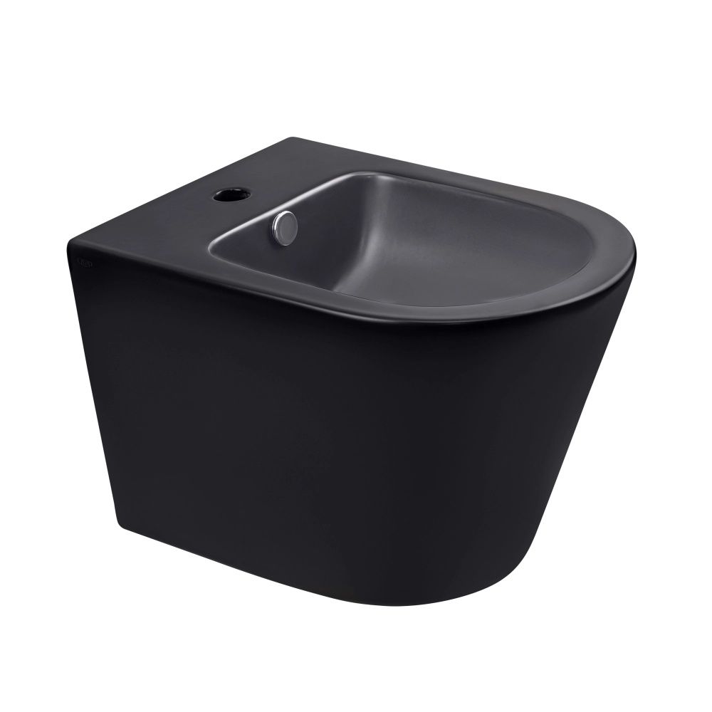 Біде підвісне Qtap Scorpio чорний матовий QT1455053FMB