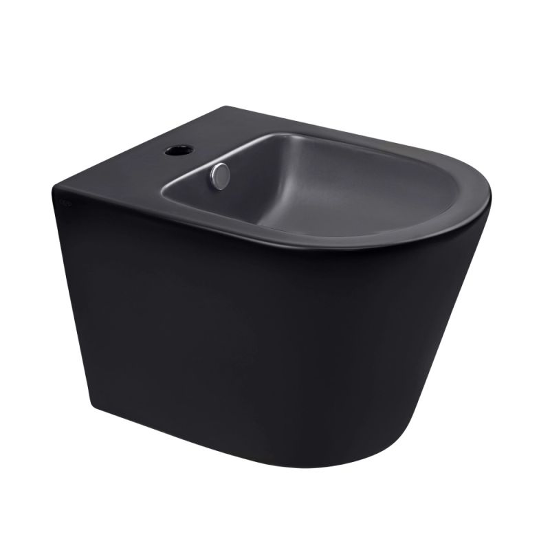 Біде підвісне Qtap Scorpio чорний матовий QT1455053FMB