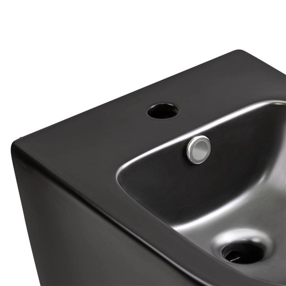 Біде підвісне Qtap Scorpio чорний матовий QT1455053FMB
