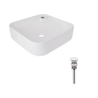 Раковина накладна Qtap Stork 43 см білий глянцевий QT15112194WN47318