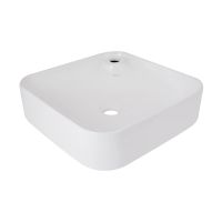 Раковина накладна Qtap Stork 43 см білий глянцевий QT15116137W