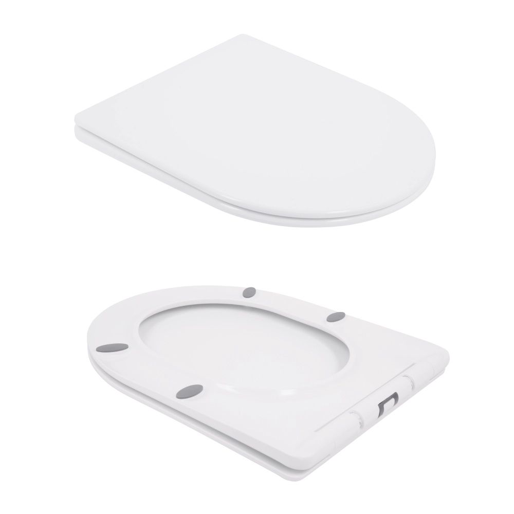 Унітаз підлоговий Qtap Swan білий глянцевий QT16222182TW з бачком і сидінням Soft-close