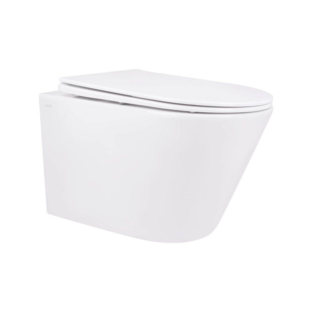 Унітаз підвісний Qtap Swan білий глянцевий QT16335178W з сидінням Soft-close
