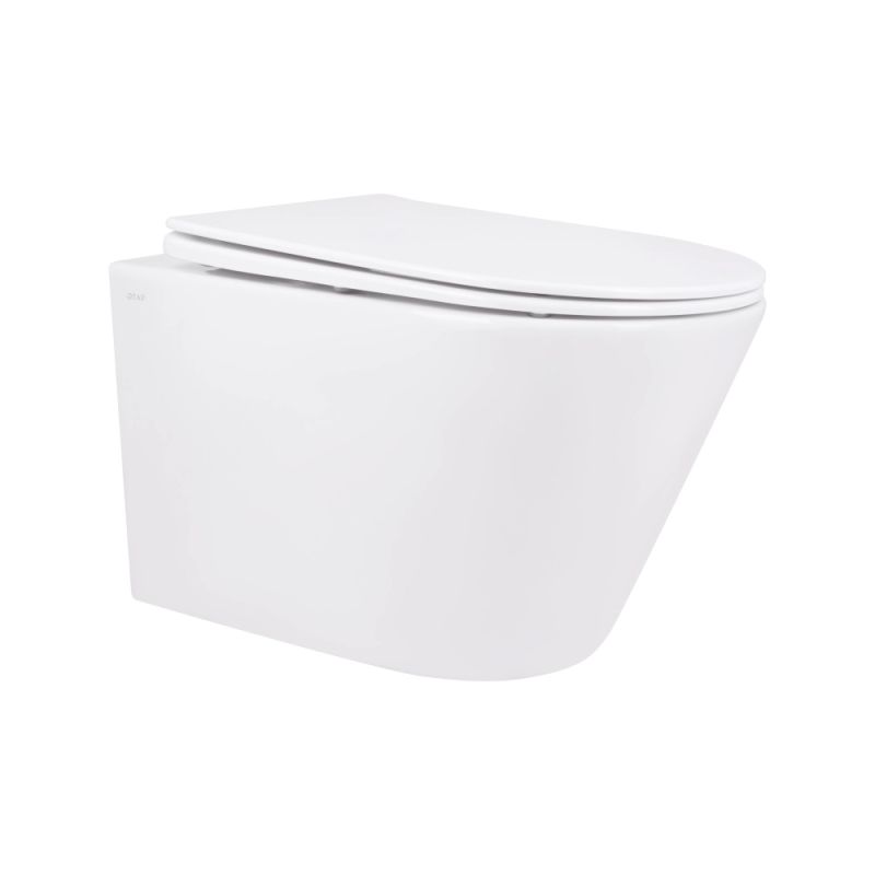 Унітаз підвісний Qtap Swan білий глянцевий QT16335178W з сидінням Soft-close