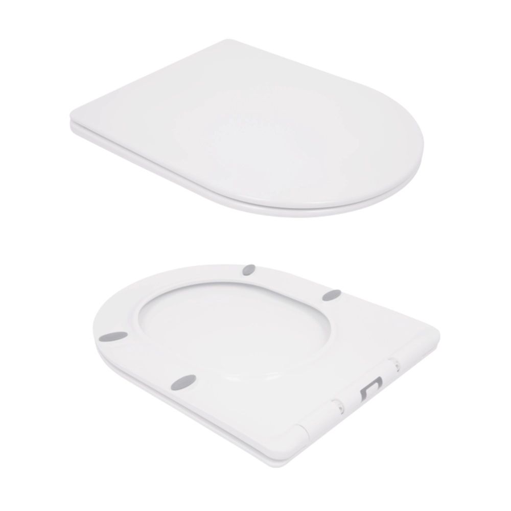 Унітаз підвісний Qtap Swan білий глянцевий QT16335178W з сидінням Soft-close