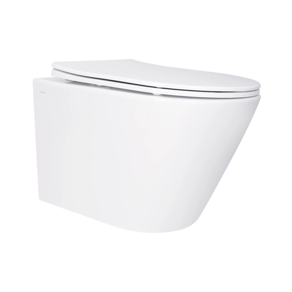 Унітаз підвісний Qtap Swan білий глянцевий QT16335179W з сидінням Soft-close