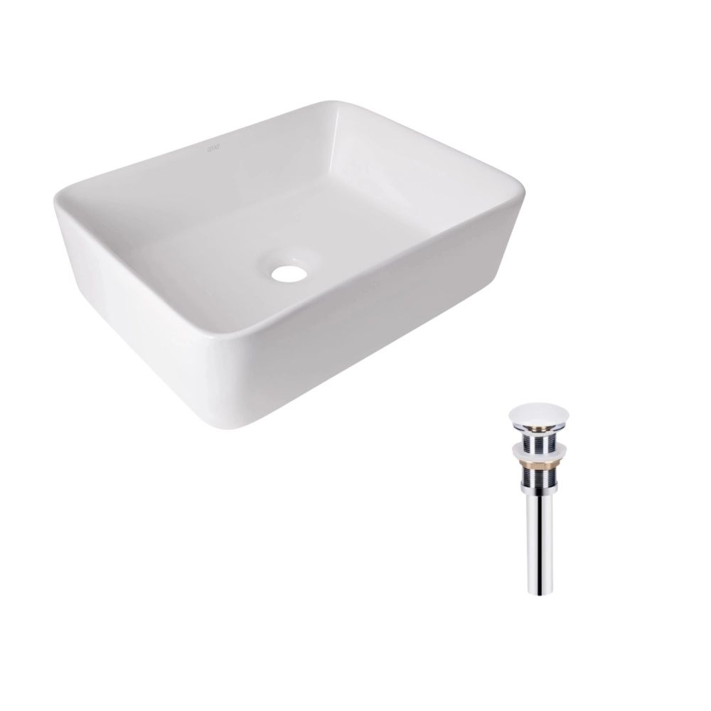 Раковина накладна Qtap Tern 48 см білий глянцевий QT17112074WN47301