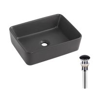 Раковина накладна Qtap Tern 48 см антрацит матовий QT17116069AN